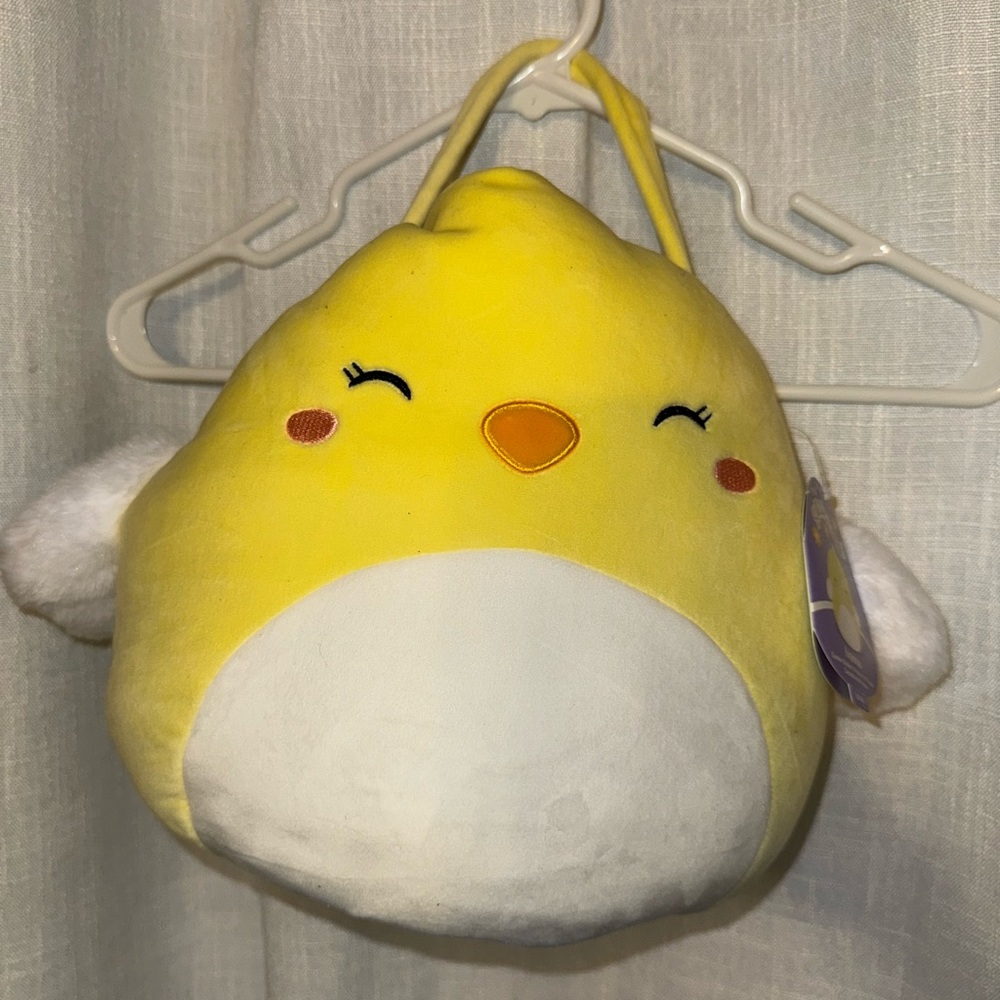 Squishmallows Yellow and White Plush Bird